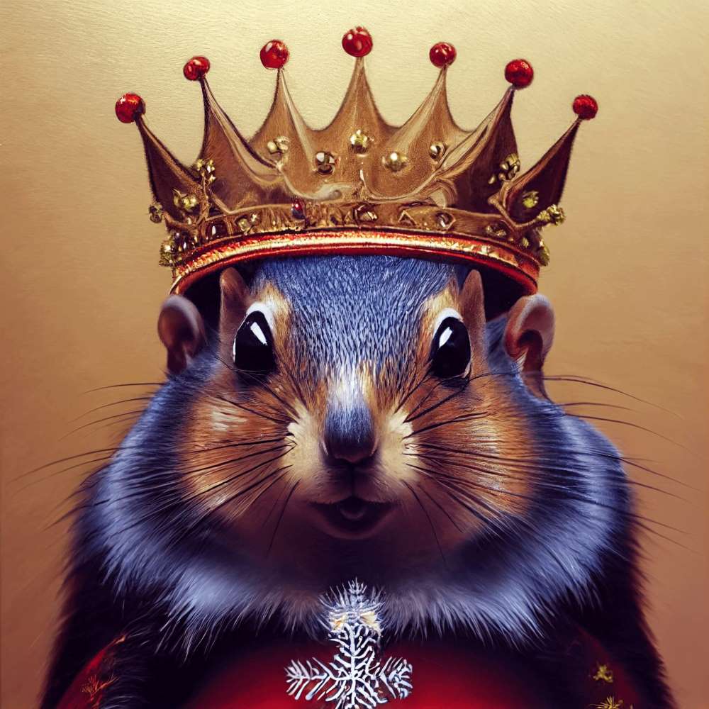 Immagine di scoiattolo generata con Midjourney per Alessio Conti 